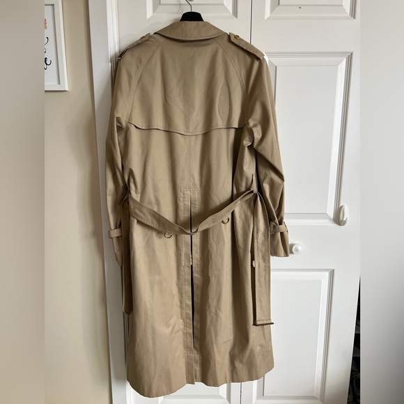 Vintage Burberry Long Kensington Heritage Trench Coat Wool Liner Men’s 42 Long - Picture 2 of 11